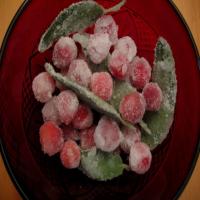 Sugared Cranberries and Sage Leaves image