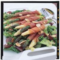 Asparagus Wrapped in Serrano Ham image