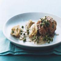 Braised Chicken with Artichokes and Peas_image
