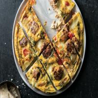 Meatball Frittata with Mozzarella and Tomatoes_image