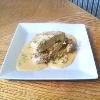 Chicken Stuffed Chicken with Bearnaise Sauce_image