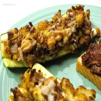 Zucchini With Chickpea and Mushroom Stuffing image