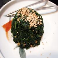 Steamed Spinach and Pickled Ginger Salad_image