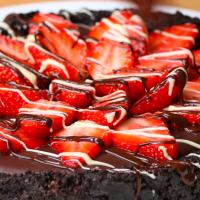 Chocolate And Strawberry Tart Recipe by Tasty image