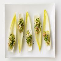 Shrimp and Avocado Salad on Endive Leaves_image