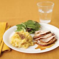 Garlic-Crusted Pork Loin with Mashed Acorn Squash_image