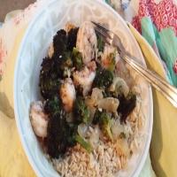 Roasted Broccoli With Shrimp_image