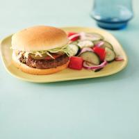 Taco Burgers with Cucumber Salad image