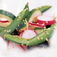 Sugar Snap Pea, Radish, and Cucumber Salad_image