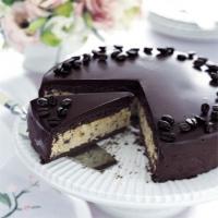 Frozen Mocha Cake with Chocolate Ganache Glaze_image