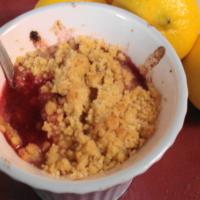 Individual Peach and Blueberry Crumbles image