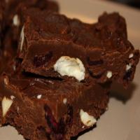 Dark Chocolate Cranberry and Cashew Fudge_image