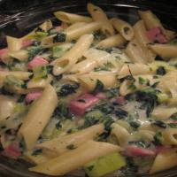 Ham, Spinach, and Mostaccioli Casserole image