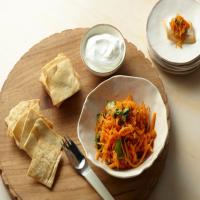 Spiced Carrot Salad with Yogurt Pitas_image