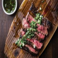 Grilled Beef Skirt Steak With Onion Marinade_image