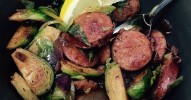 kielbasa-with-brussels-sprouts-allrecipes image