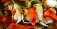 sausage-peppers-onions-and-potato-bake-recipe-allrecipes image