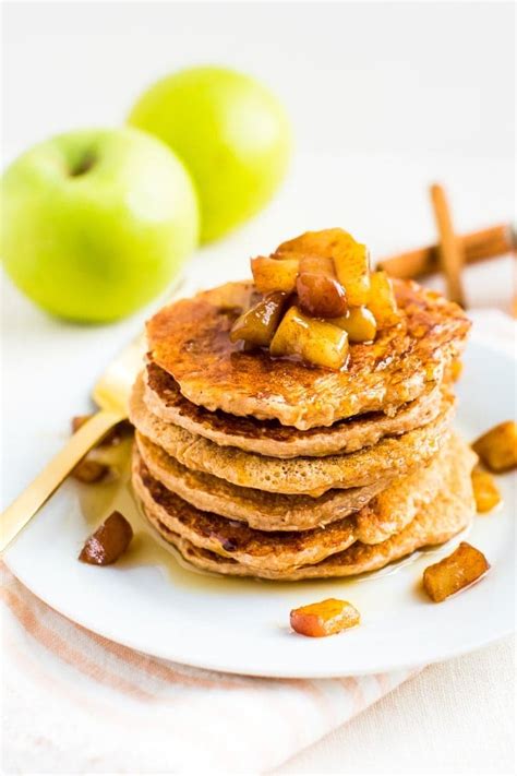 healthy-apple-pancakes-eating-bird-food image