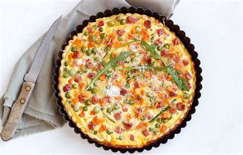 ham-and-cheese-quiche-recipe-with-spring image