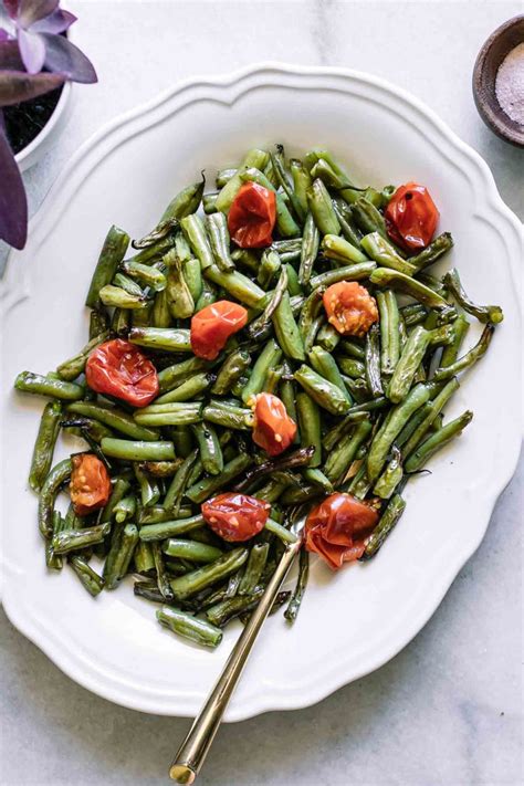 roasted-green-beans-and-tomatoes-fork-in-the-road image