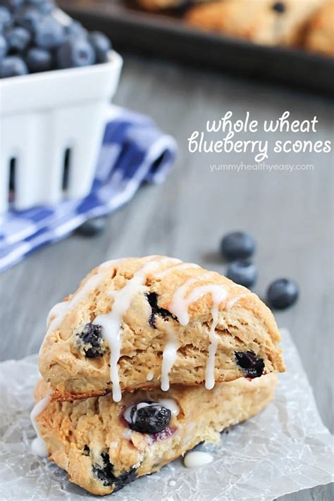 whole-wheat-blueberry-scones-yummy-healthy-easy image