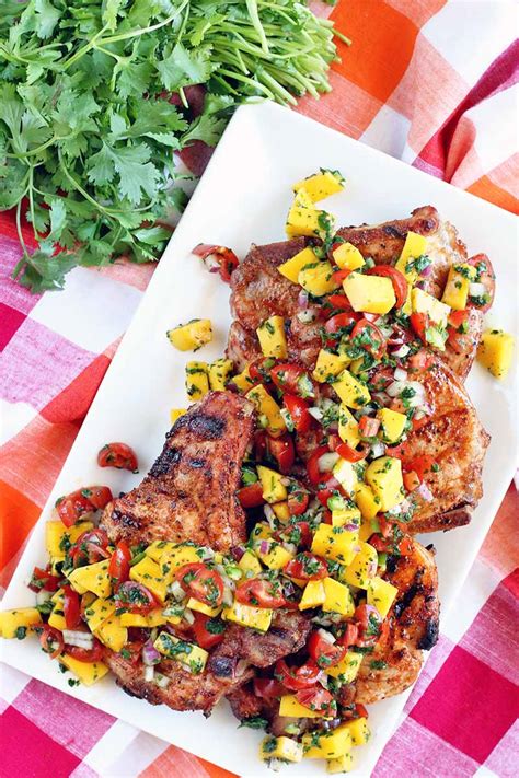the-best-grilled-pork-chops-with-mango-salsa image