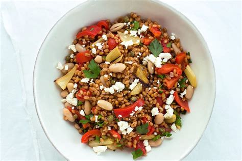 wheat-berry-salad-with-roasted-fennel-and-bell-pepper image