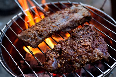 grilled-skirt-steak-with-smoky-eggplant-chutney image