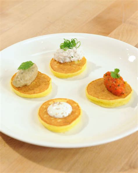 yukon-gold-potato-blini-with-eggplant-caviar-martha image