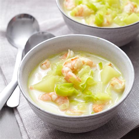 leek-and-potato-soup-with-shrimp-allrecipes image