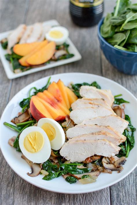 warm-spinach-bacon-salad-with-chicken image