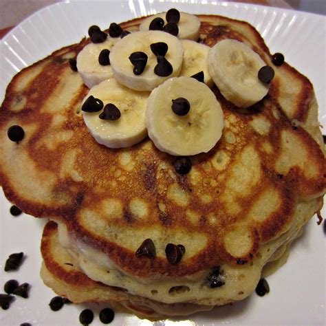 banana-chocolate-chip-pancakes-allrecipes image