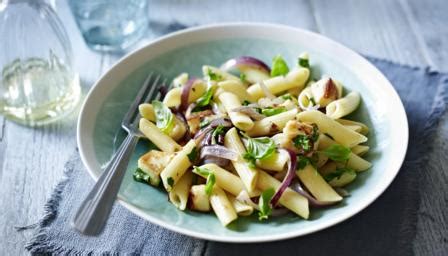 pasta-with-halloumi-and-red-onion-recipe-bbc-food image