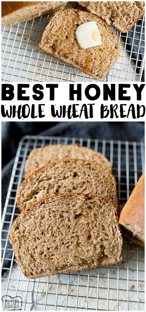 honey-whole-wheat-bread-butter-with image
