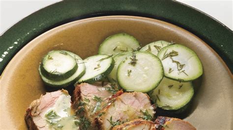 grilled-pork-tenderloin-with-mustard-dill-sauce-epicurious image