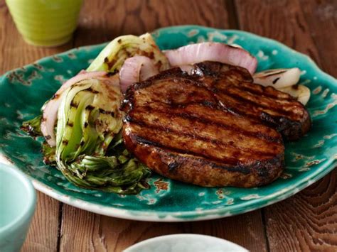 grilled-korean-style-bbq-glazed-pork-chops-with-red image