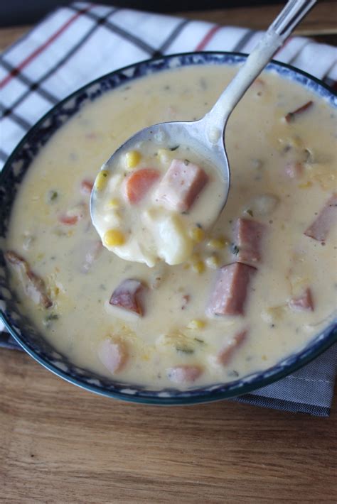 cheesy-ham-and-potato-chowder-my-farmhouse-table image