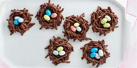 chocolate-easter-nests-recipe-how-to-make-easter-egg-nests image