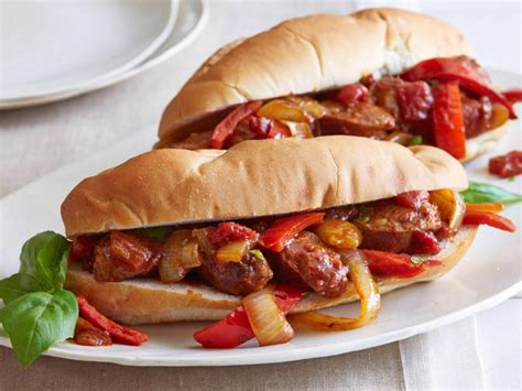 sausage-peppers-and-onions-recipe-food-network image