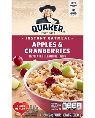 instant-oatmeal-apples-cranberries-quaker-oats image
