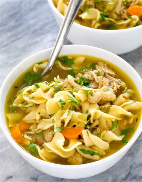 homemade-instant-pot-chicken-noodle-soup-the image