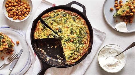 this-chickpea-and-greens-frittata-is-all-you-need-for-dinner image