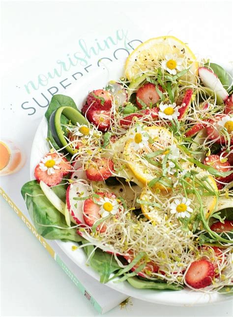 superfood-salad-bowl-w-spinach-strawberries-honey image