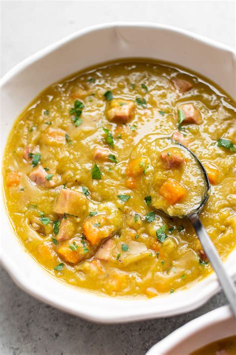 instant-pot-split-pea-soup-with-ham-or-vegetarian image