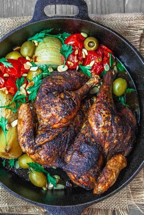 crispy-spatchcock-chicken-recipe-the-mediterranean-dish image