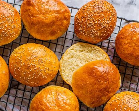 40-minute-hamburger-buns-recipe-foodcom image