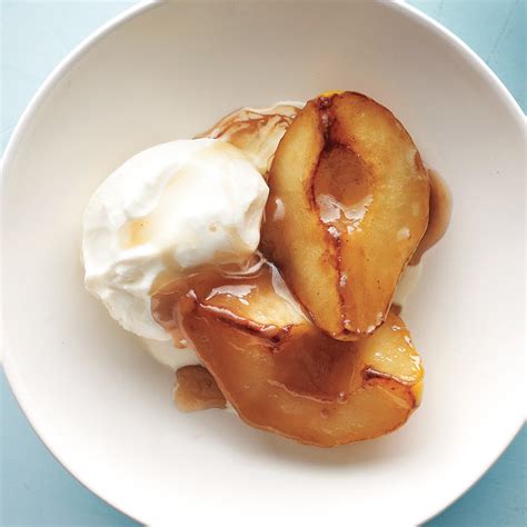 quick-easy-caramelized-pears-recipe-martha-stewart image