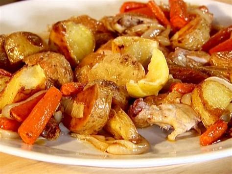 garlic-roast-chicken-recipe-ina-garten-food-network image
