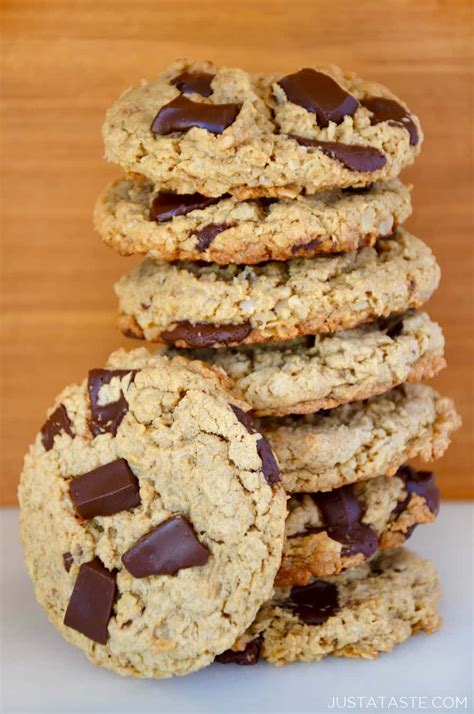 flourless-oatmeal-chocolate-chip-cookies-just-a-taste image
