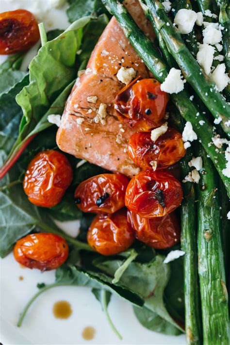 salmon-asparagus-salad-with-blistered-tomatoes image
